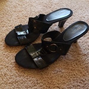 2 for $15! Merona Women's Black Sandals size 11